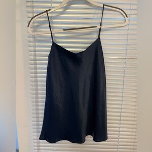 VINCE Navy Blue silk camisole